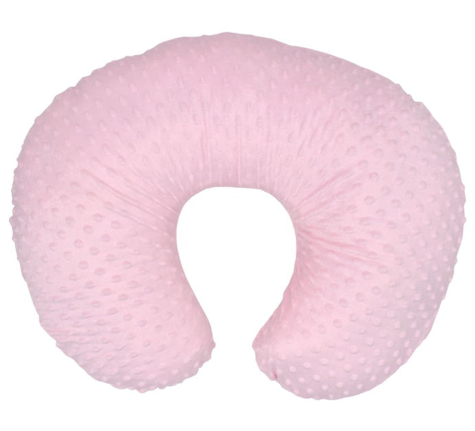 Coussin d’allaitement portable Be'Move rose, en forme de U pour un soutien optimal de bébé et de maman pendant la tétée